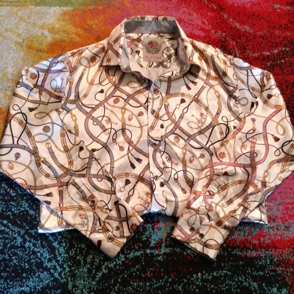 Platini Key & Lock Button Up Shirt